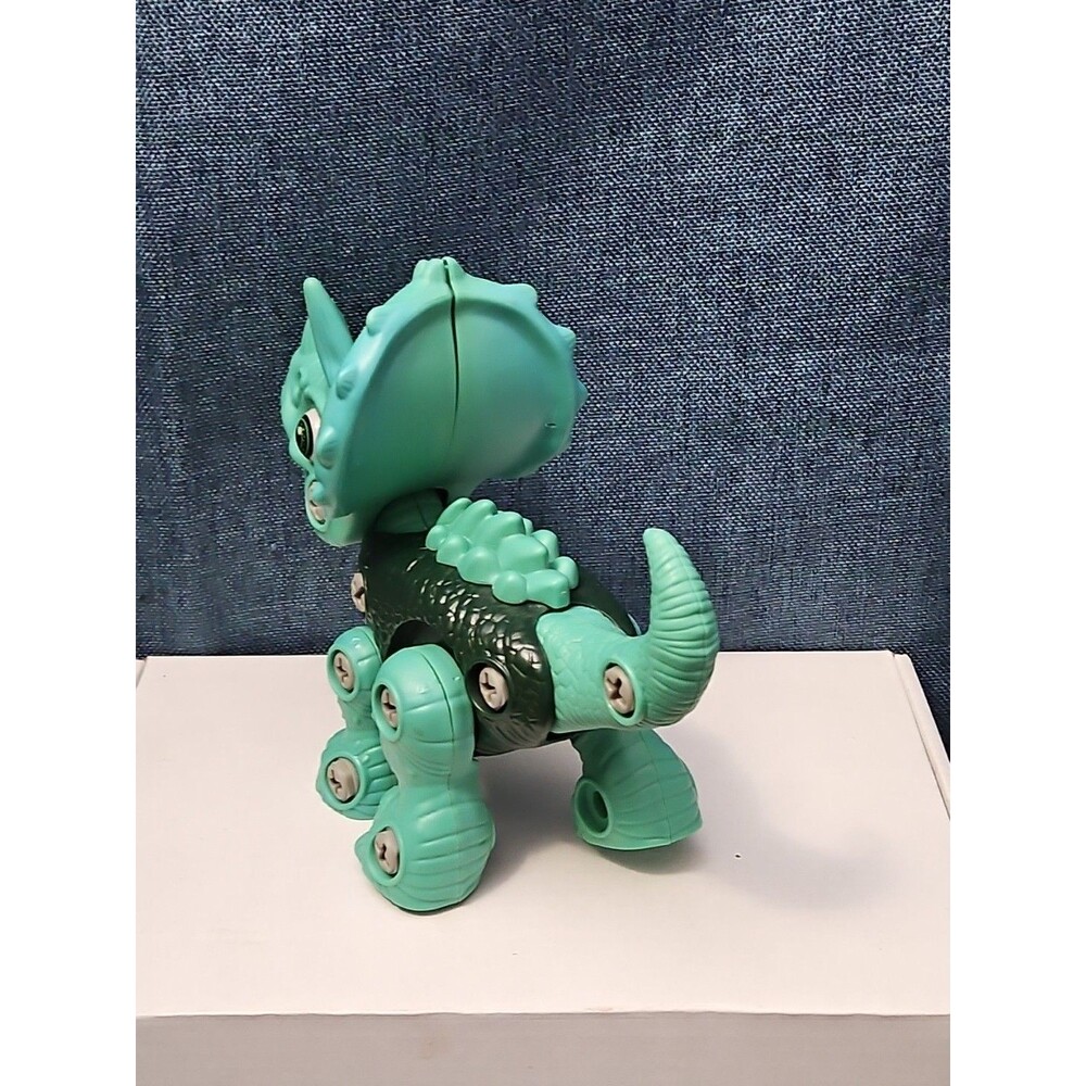 Take Apart Dinosaur Triceratops Figure Only | Green DIY Building Toy - Picture 3 of 16